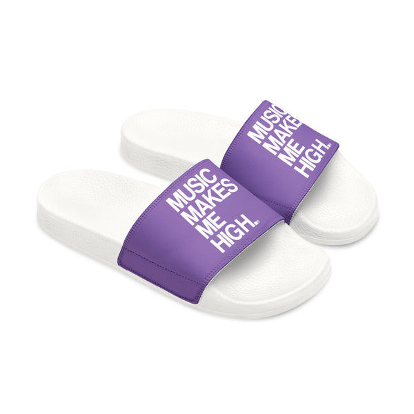 MMMH Unisex Slides: Light Purple/White | White