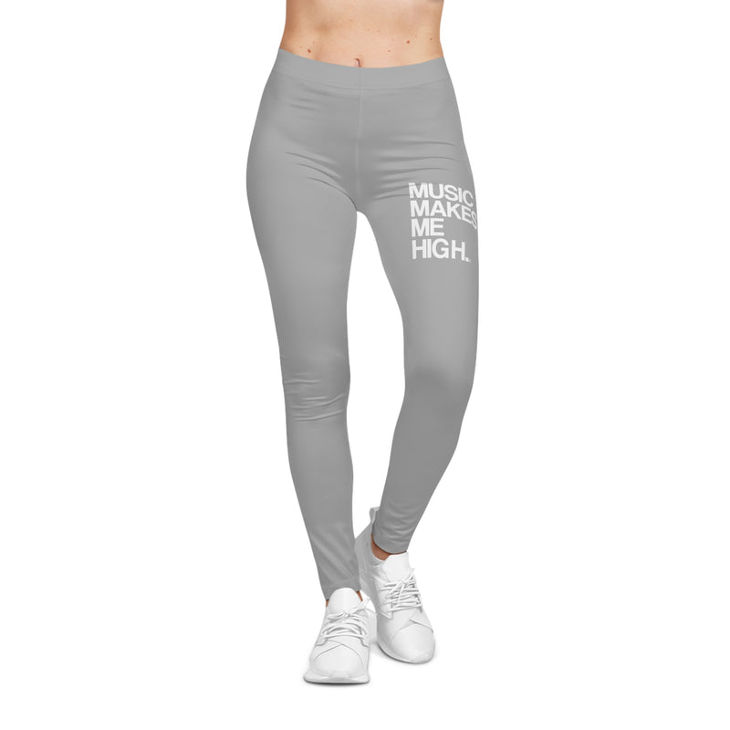 MMMH Leggings: Light Gray | White