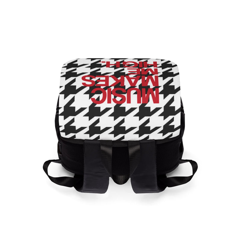 MMMH Backpack: Houndstooth | Red