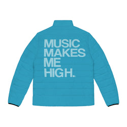 MMMH Men's Puffer Jacket: Turquoise | Light Turquoise