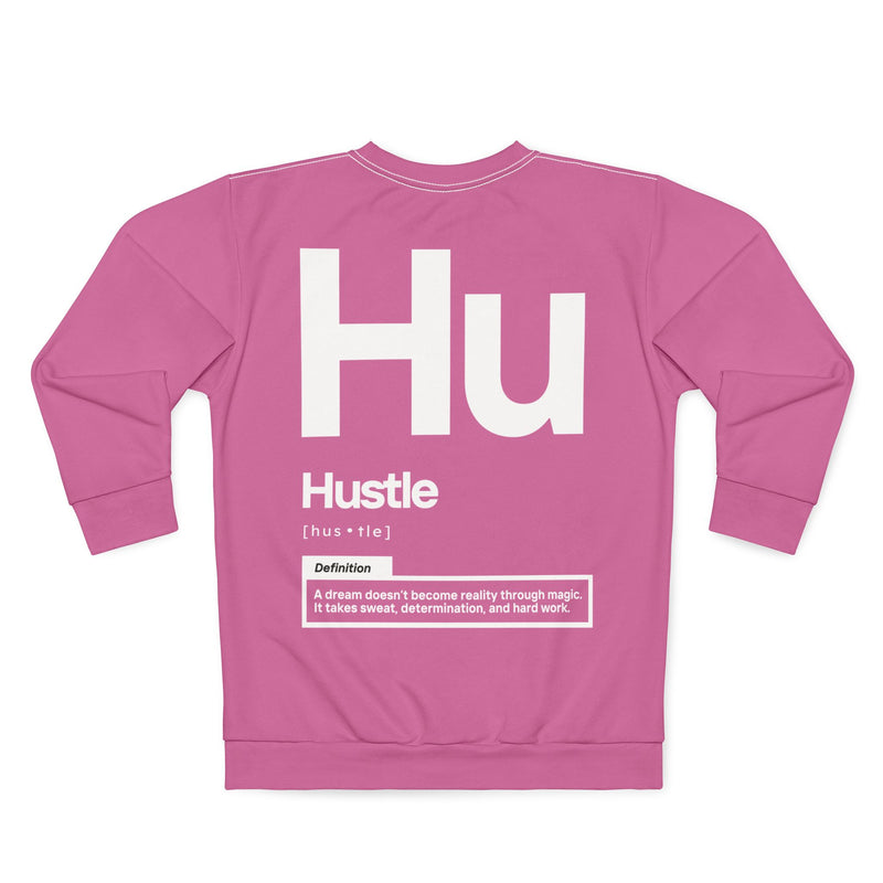 NOVL Unisex Sweatshirt: Hustle White | Light Pink