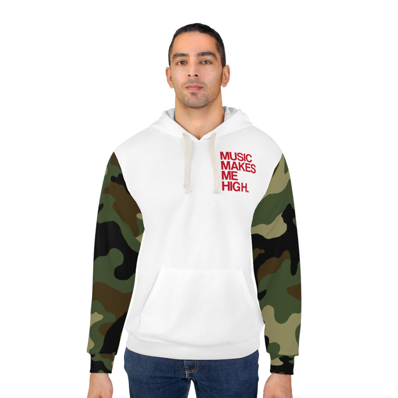 MMMH Unisex Hoodie: Camo/White | Red