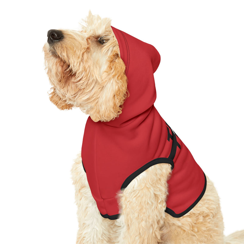 IJTT Pet Hoodie: AT Strike Black | Red