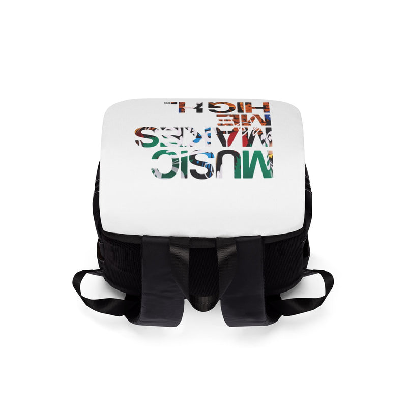 MMMH Backpack: White | Graffiti