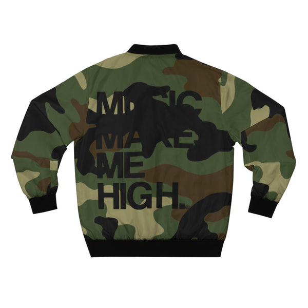 MMMH Unisex Bomber Jacket: Camo | Black