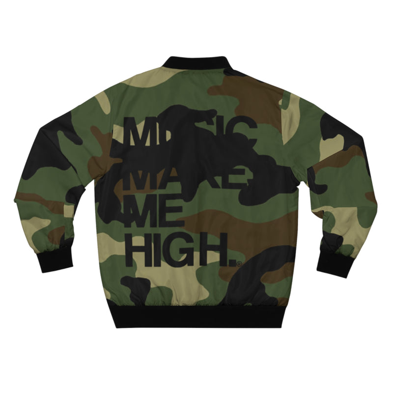 MMMH Unisex Bomber Jacket: Camo | Black