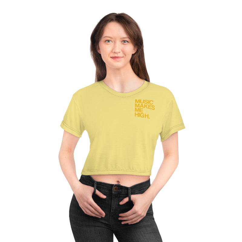 MMMH Cropped Top: Light Yellow | Yellow