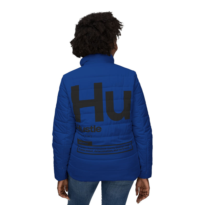 NOVL Women’s Puffer Jacket: Hustle Black | Dark Blue