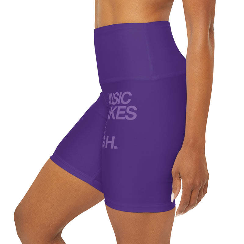 MMMH Yoga Shorts: Purple | Light Purple