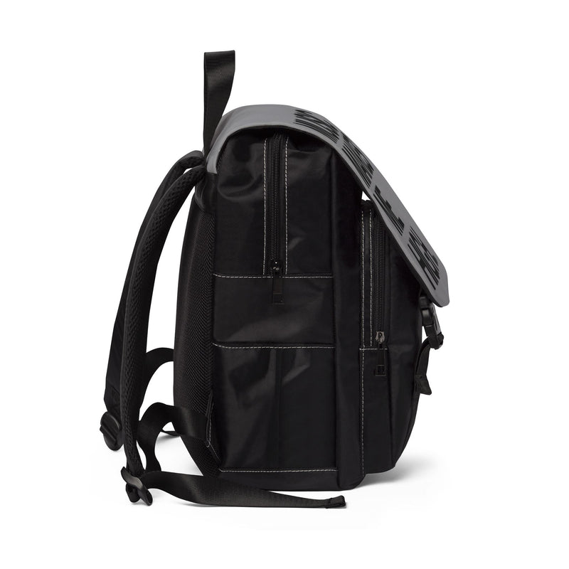 MMMH Backpack: Grey | Black Lettering