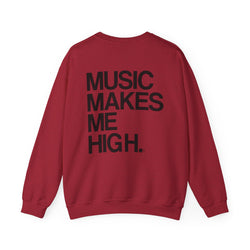 MMMH Unisex Sweatshirt: Antique Cherry Red  | Black