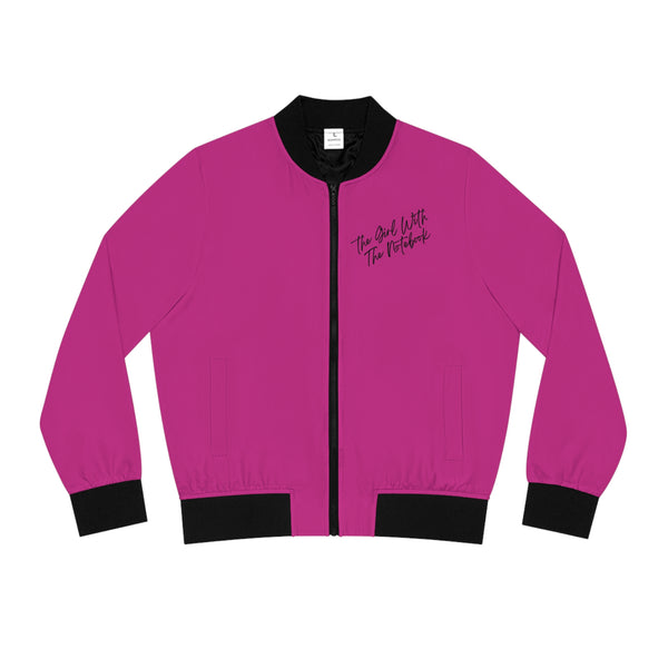 TGWTN Women's Bomber Jacket: Black | Pink