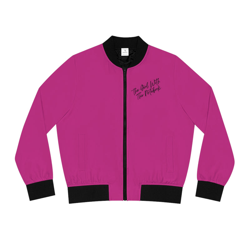 TGWTN Women's Bomber Jacket: Black | Pink