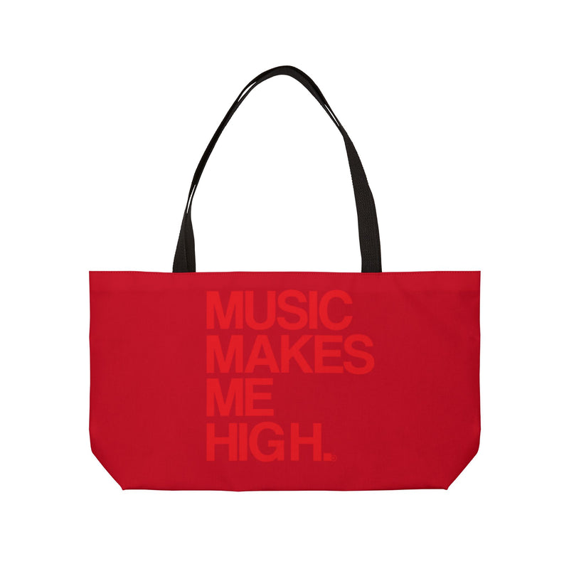 MMMH Weekender Bag (Black Handle): Dark Red | Red