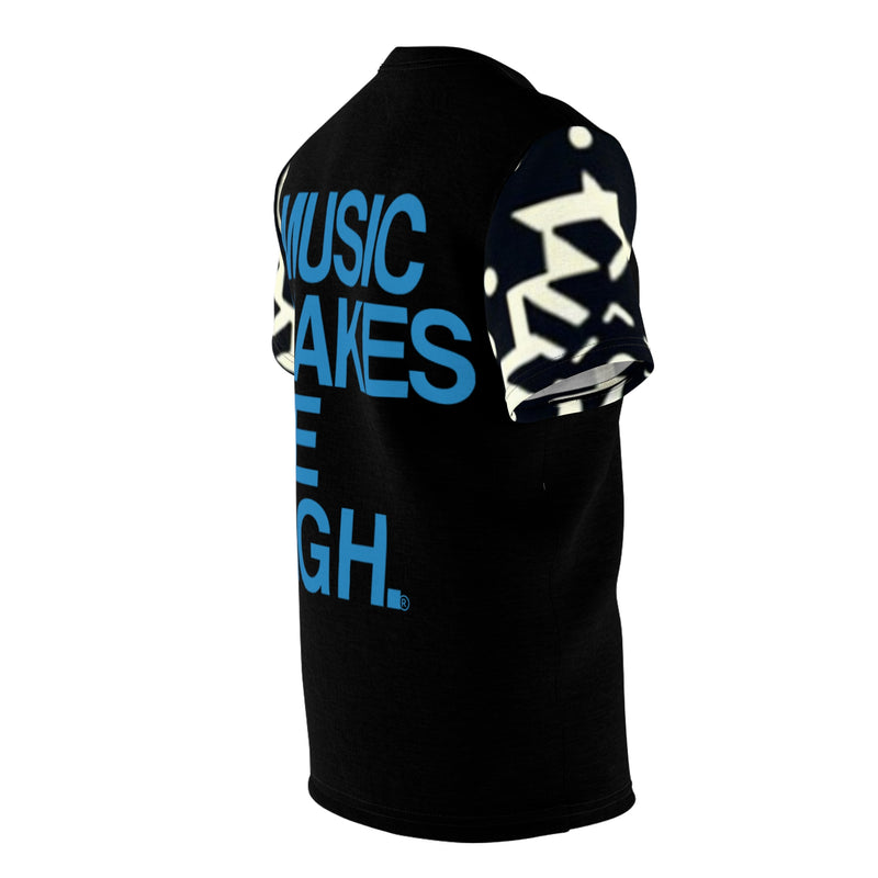 MMMH Unisex T-Shirt: Black Abstract/Black | Blue