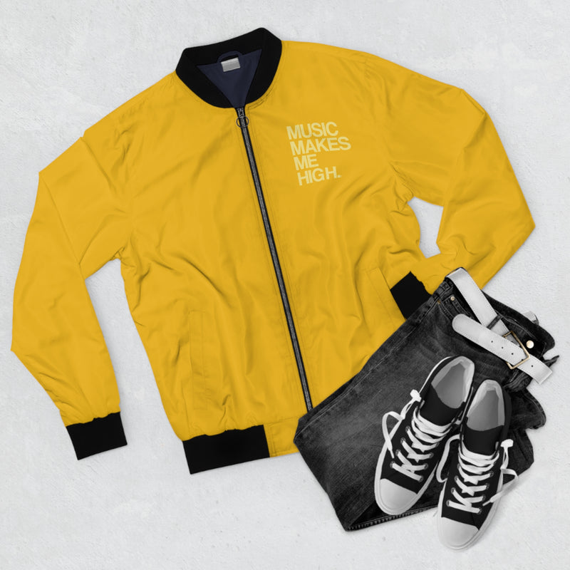 MMMH Unisex Bomber Jacket: Yellow | Light Yellow