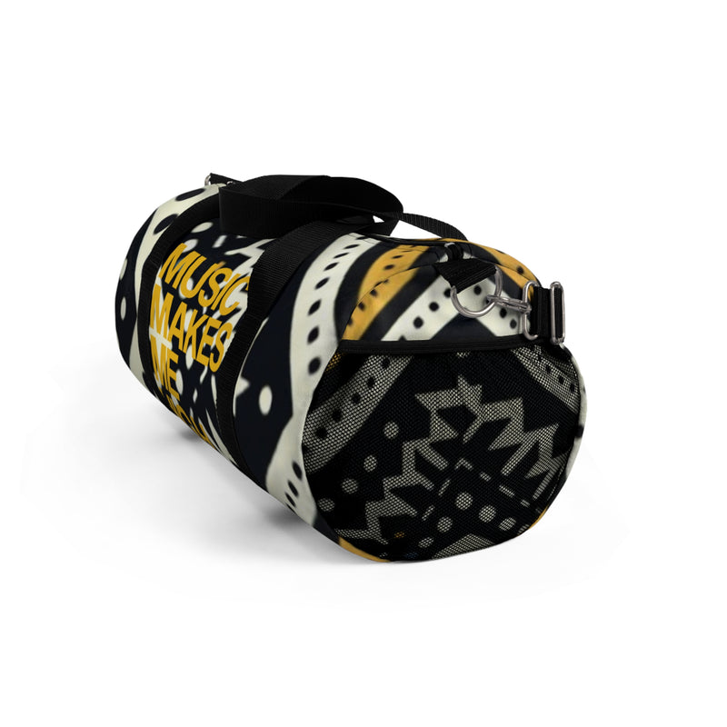 MMMH Duffel Bag: Black Abstract | Yellow