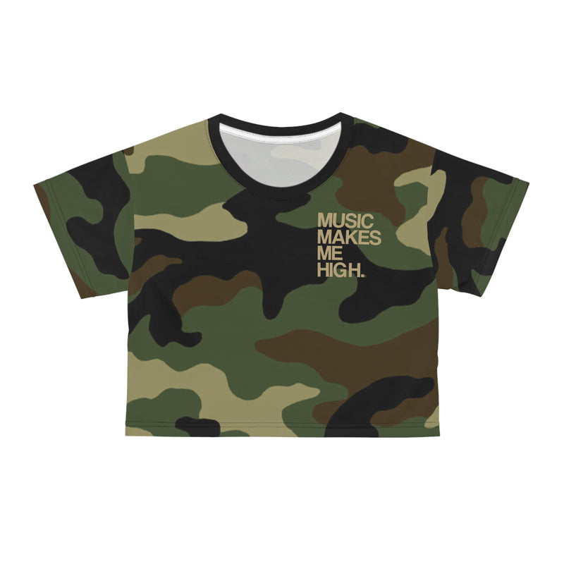 MMMH Cropped Top: Camo | Gold