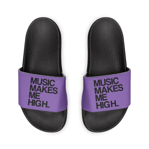 MMMH Unisex Slides: Light Purple/Black | Black