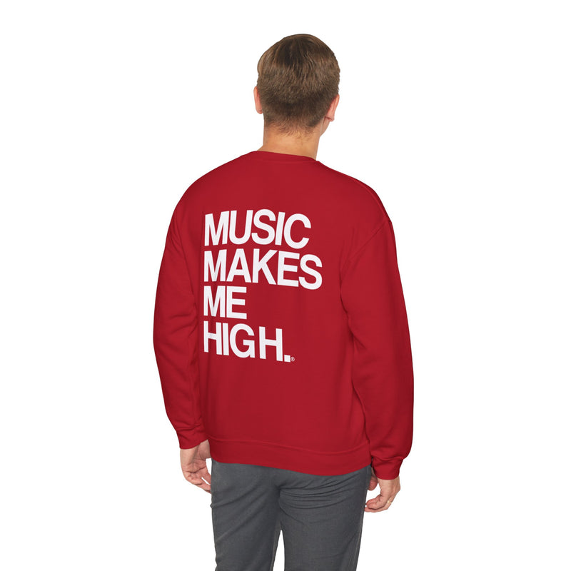 MMMH Unisex Sweatshirt: Cherry Red | White