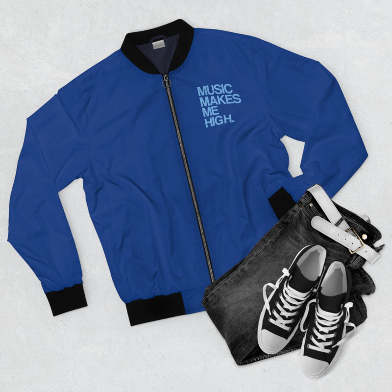 MMMH Unisex Bomber Jacket: Dark Blue | Light Blue