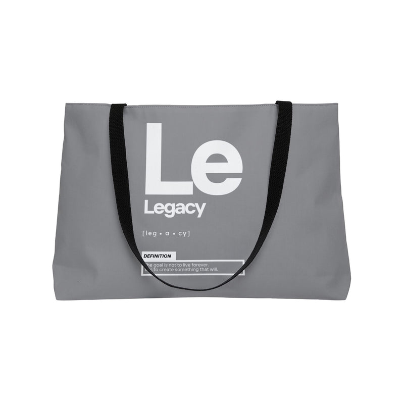 NOVL Weekender Bag (Black Handle): Legacy Grey | White