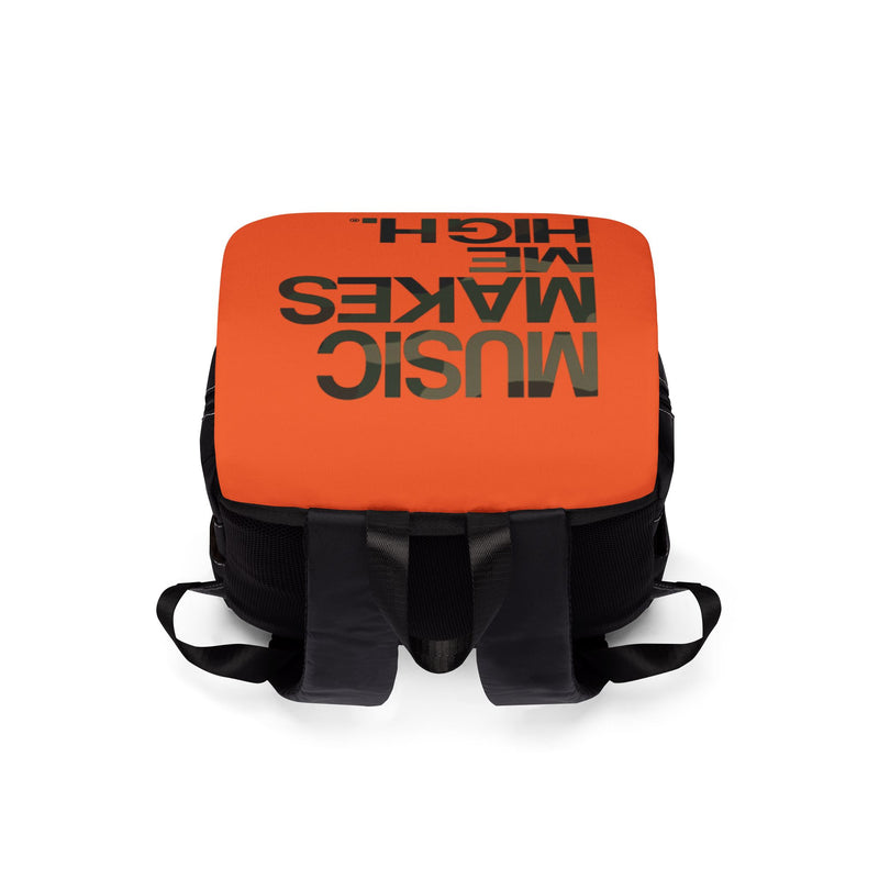 MMMH Backpack: Dark Orange | Camo Lettering