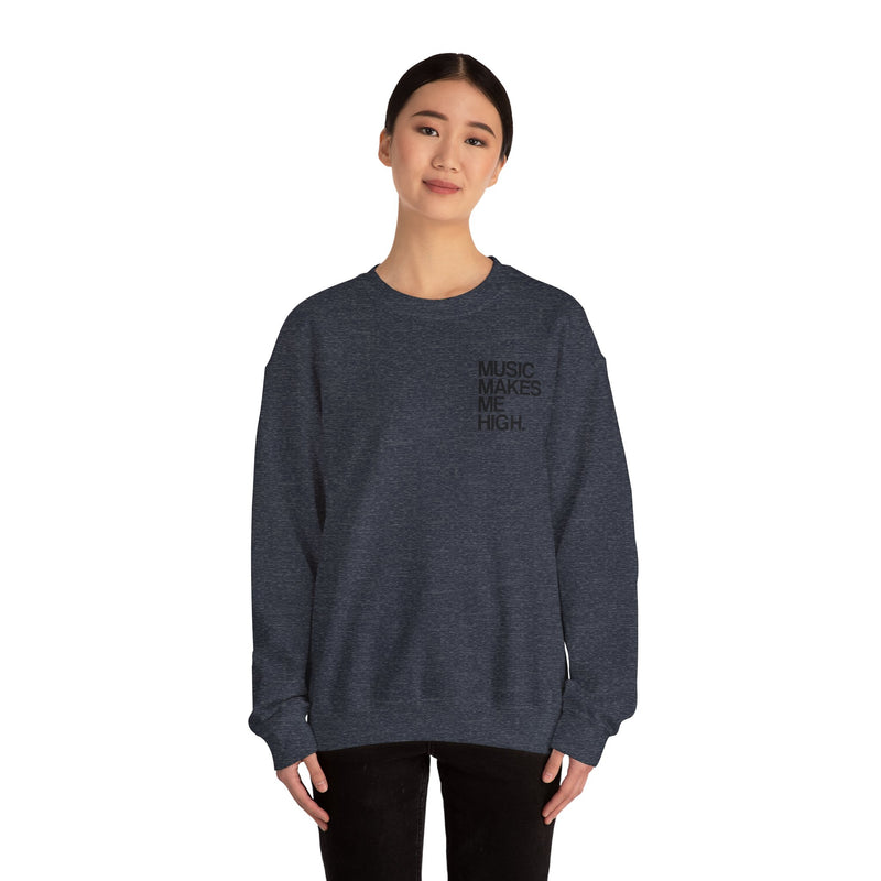 MMMH Unisex Sweatshirt: Heather Sport Dark Navy | Black