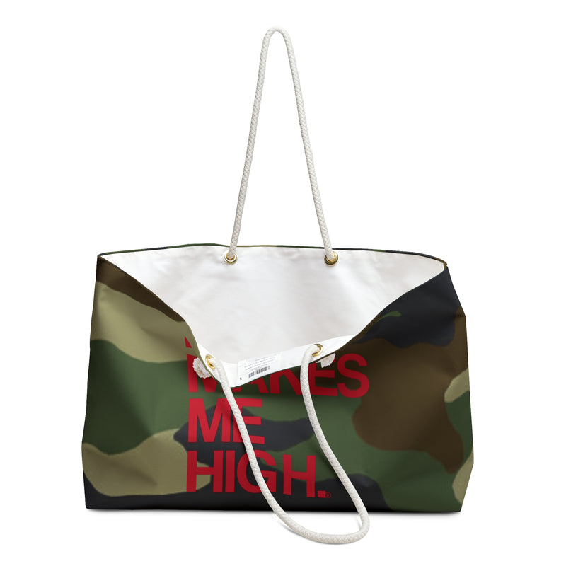 MMMH Weekender Bag (Rope Handle): Camo | Red