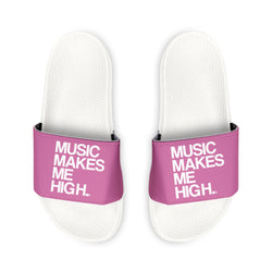 MMMH Unisex Slides: Light Pink/White | White