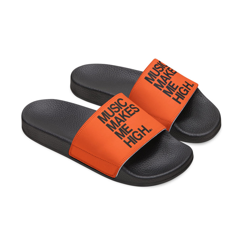 MMMH Unisex Slides: Orange/Black | Black