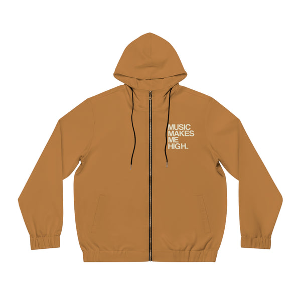 MMMH Unisex Zip Hoodie: Light Brown | Beige