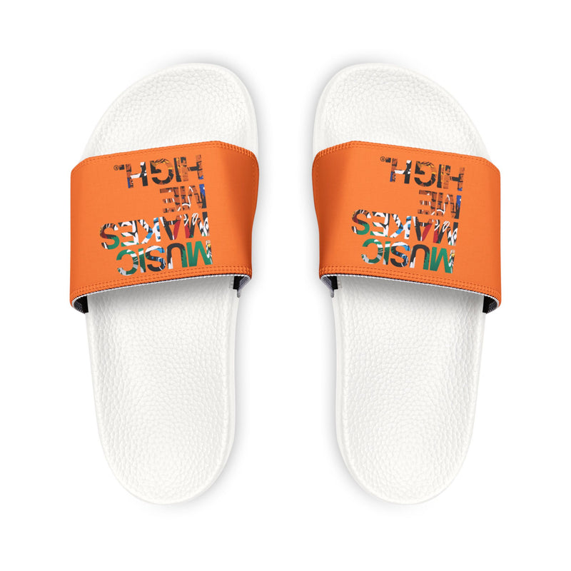 MMMH Unisex Slides: Crusta/White | Graffiti