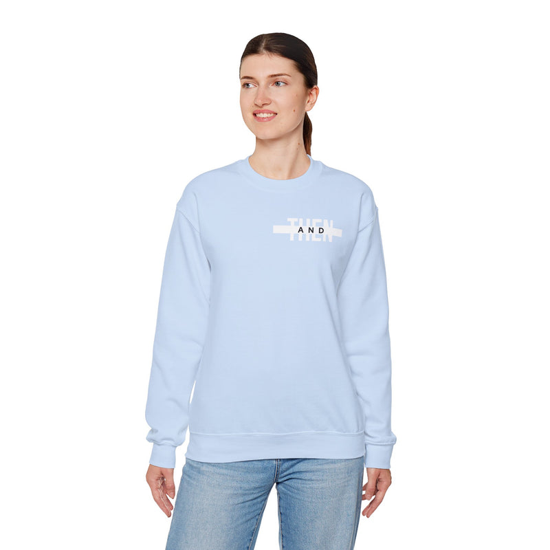 IJTT Unisex Sweatshirt: AT Strike White | Light Blue