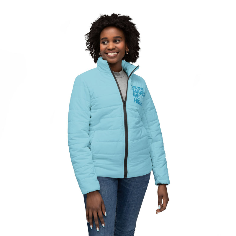 MMMH Women’s Puffer Jacket: Light Turquoise | Turquoise