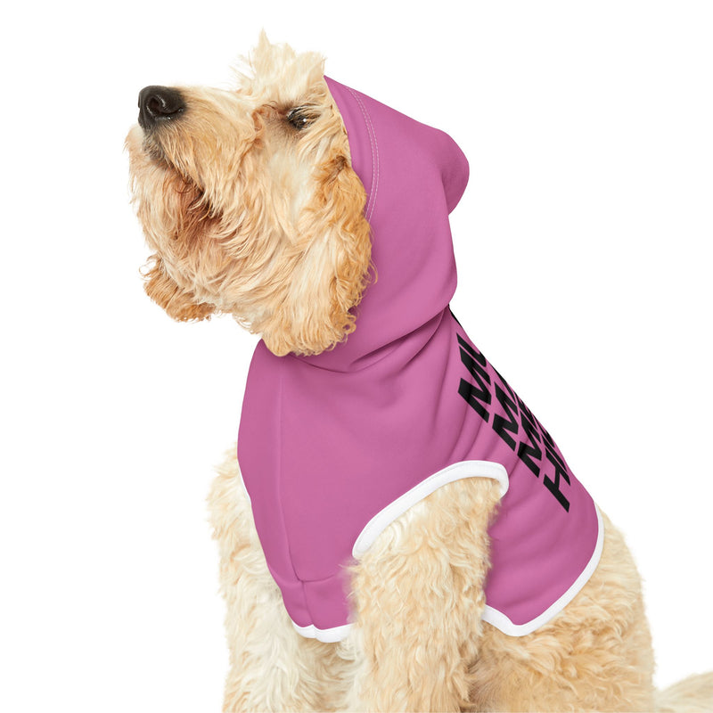 MMMH Pet Hoodie: Light Pink | Black