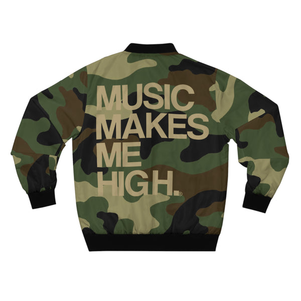 MMMH Unisex Bomber Jacket: Camo | Gold