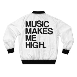 MMMH Unisex Bomber Jacket: White | Black