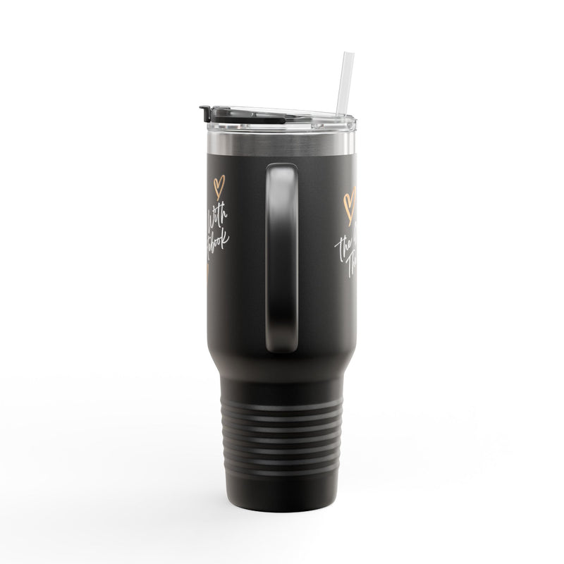 TGWTN Insulated Mug: Brown/White | Black