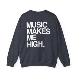 MMMH Unisex Sweatshirt: Heather Sport Dark Navy | White Lettering