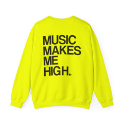 MMMH Unisex Sweatshirt: Safety Green | Black Lettering