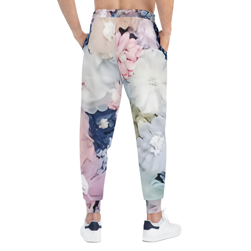 MMMH Unisex Joggers: Flowers | Light Pink