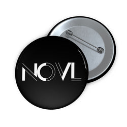 NOVL Round Pin: Black | White