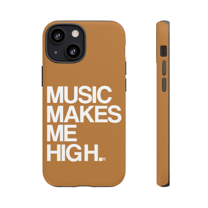 MMMH Classic Phone Case: Light Brown | White