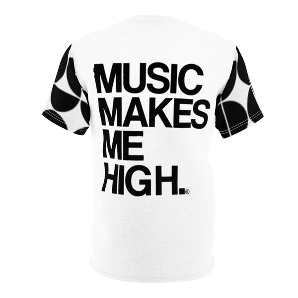 MMMH Unisex T-Shirt: Black Geo/White | Black