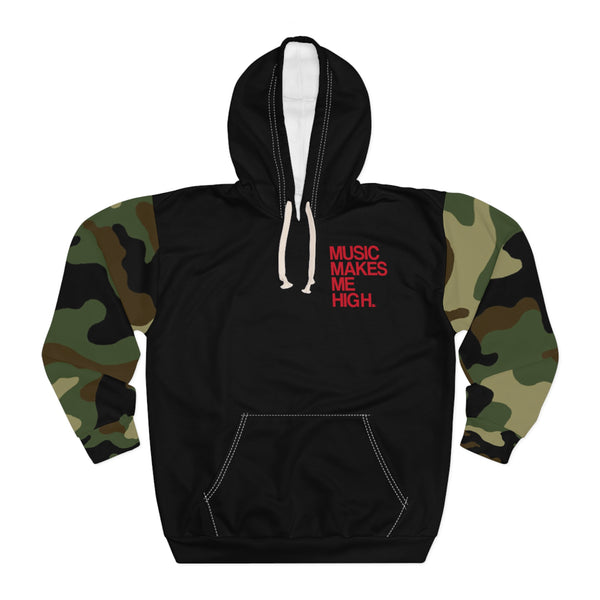 MMMH Unisex Hoodie: Camo/Black | Red