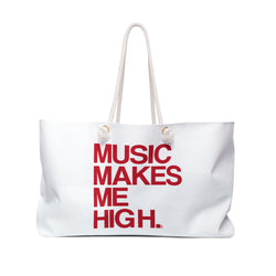 MMMH Weekender Bag (Rope Handle): White | Red