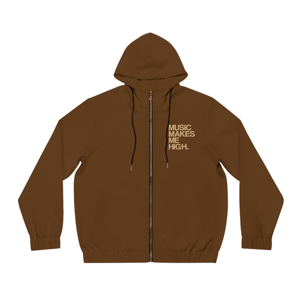 MMMH Unisex Zip Hoodie: Brown | Tan