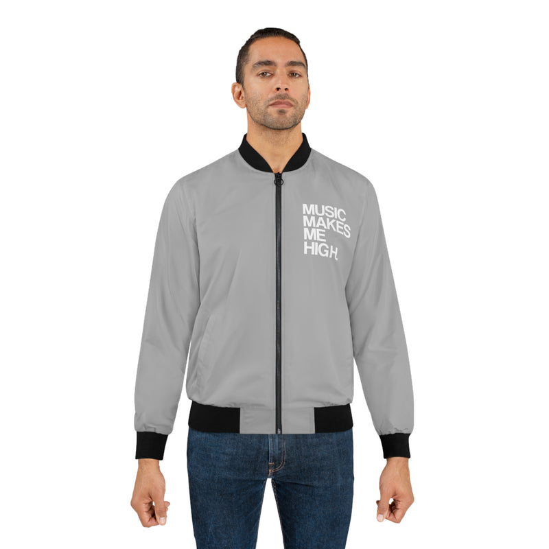 MMMH Bomber Jacket: Light Grey | White Lettering