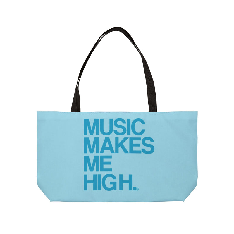 MMMH Weekender Bag (Black Handle): Light Turquoise | Turquoise